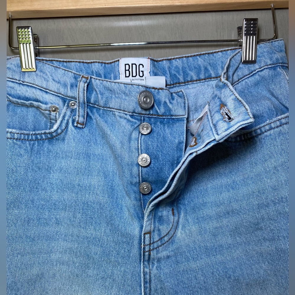 BDG Light Blue Straight Leg Jeans - Picture 6 of 12